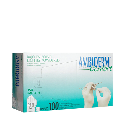 Guantes de Látex Ambiderm Confort