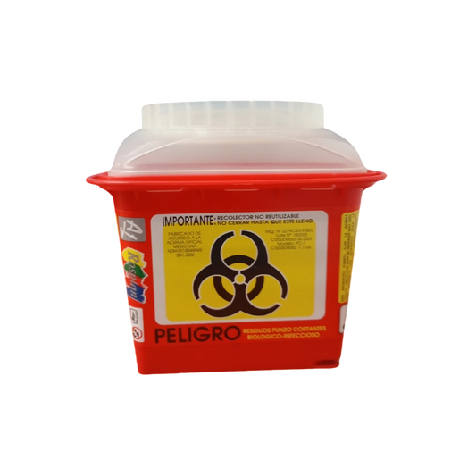 Contenedor de Punzocortantes RPBI 1.44 Lts