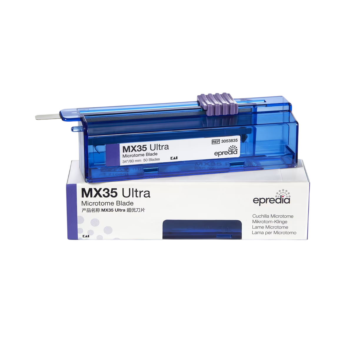 Cuchillas de Microtomo Desechables Epredia™ MX35, Perfil Bajo