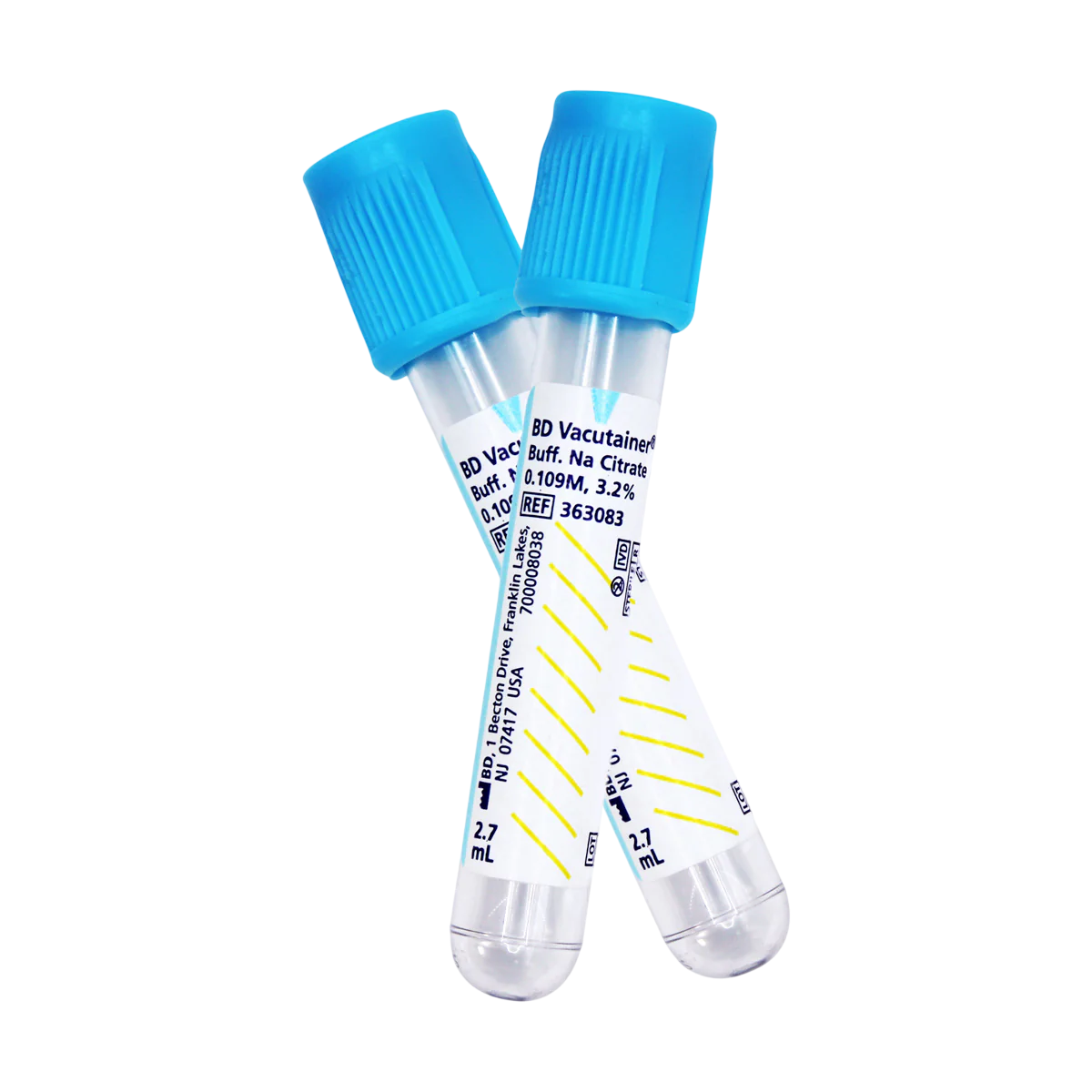 Tubo de Plástico BD Vacutainer® Tapón Azul