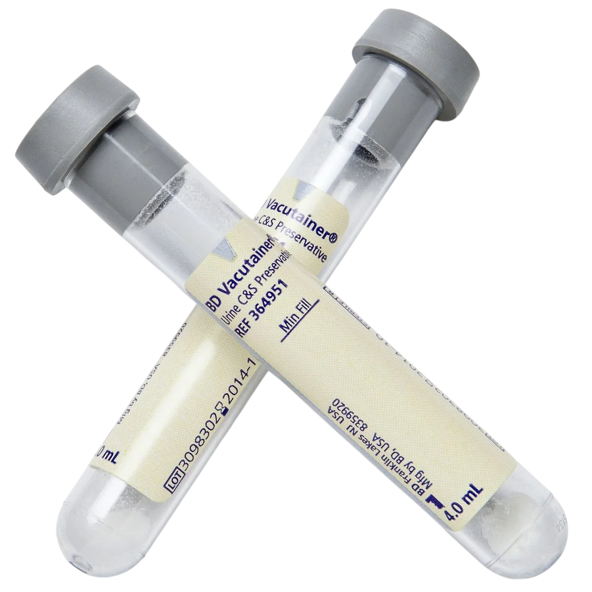 Tubo de Plástico BD Vacutainer® Tapón Gris