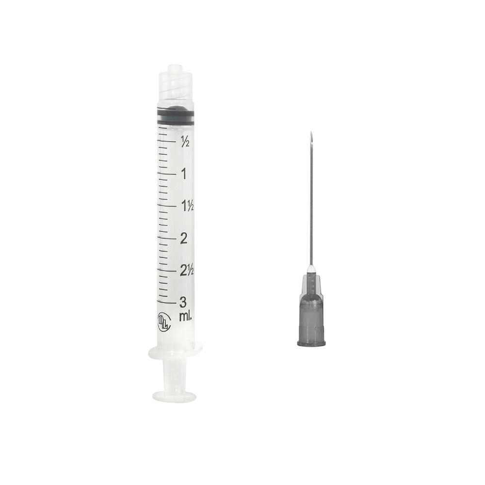 Jeringas Estériles y Desechables DL con Aguja 22G x 32mm