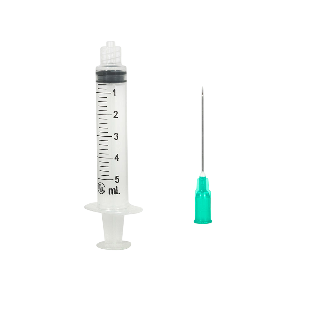 Jeringas Estériles y Desechables DL con Aguja 21G x 32mm