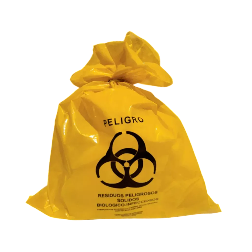 Bolsa Amarilla RPBI para Residuos Biológico-Infecciosos