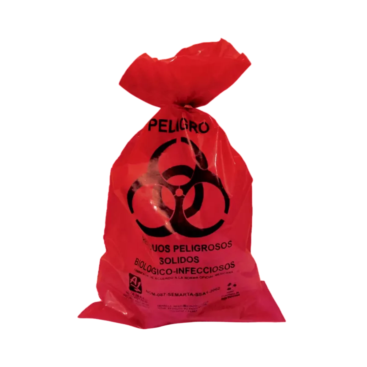 Bolsa Roja RPBI para Residuos Biológico-Infecciosos