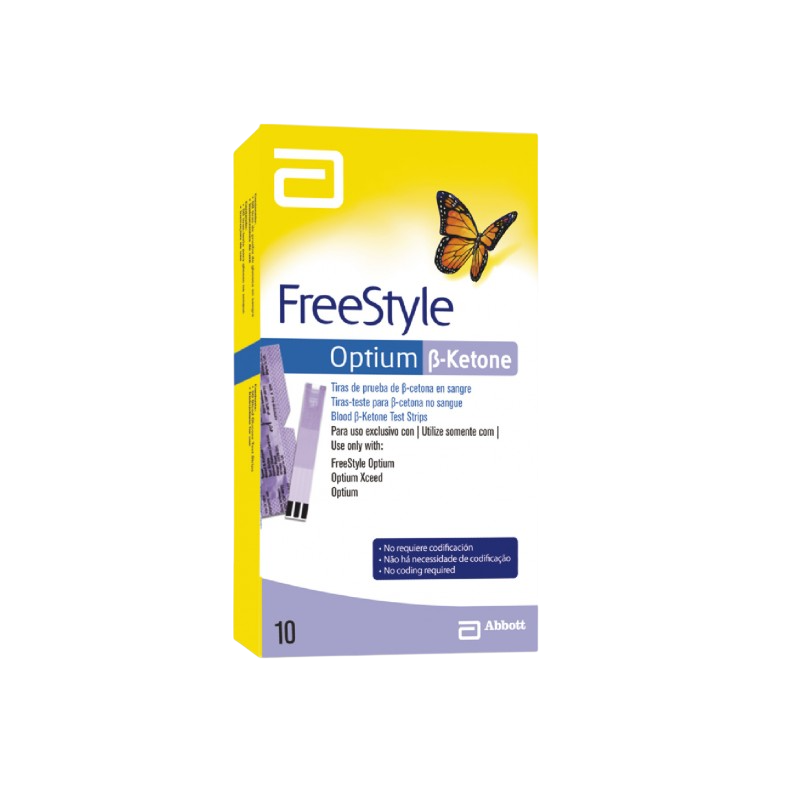Tiras Reactivas de Cetonas en Sangre FreeStyle Optium